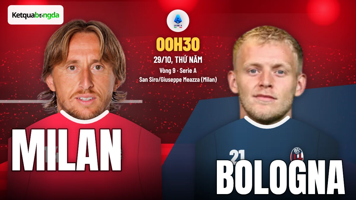 Nhận định AC Milan vs Bologna, 00h30 ngày 29/10 – Serie A