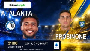 Nhận định Atalanta vs Frosinone, 21h00 ngày 25/10 – Serie A