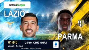 Nhận định Lazio vs Parma, 01h45 ngày 25/10 – Serie A