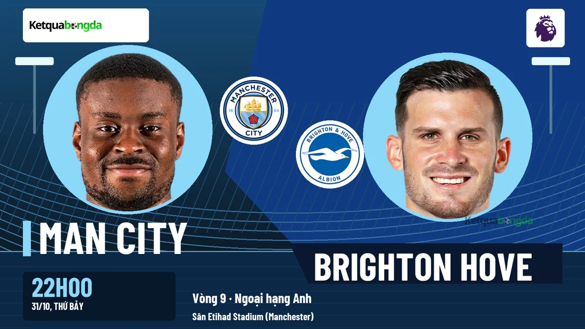 Nhận định Man City vs Brighton, 22h00 ngày 31/10 – Ngoại hạng Anh