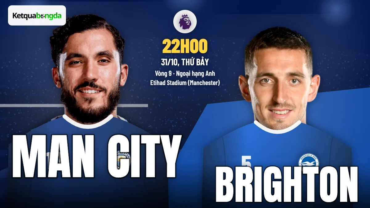 Nhận định Man City vs Brighton, 22h00 ngày 31/10 – Ngoại hạng Anh