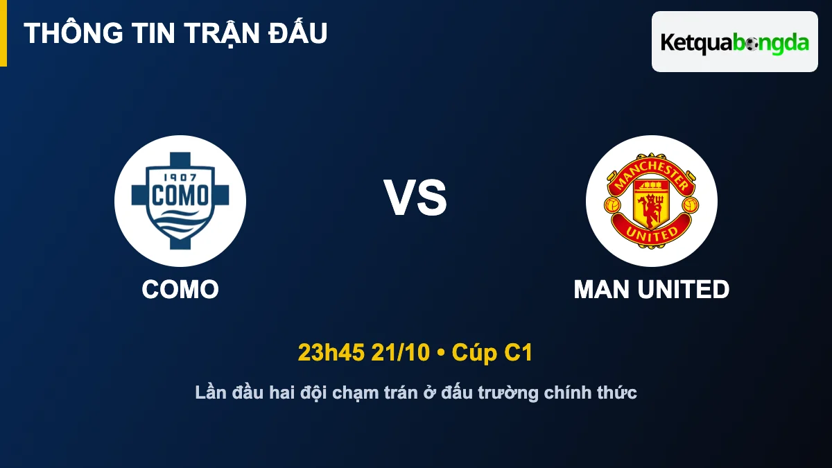 Thông tin trận Como vs Man United