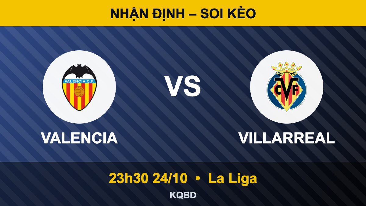 Nhận định Valencia vs Villarreal, 23h30 ngày 24/10 – La Liga